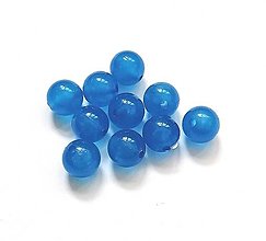 Korálky - Korálky plastové svietiace 10 mm - 10 ks (9 - modrá) - 14471528_