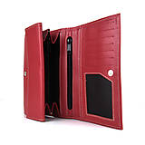 Peňaženky - Dámska luxusná peňaženka z pravej kože, červená farba - 14471196_
