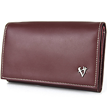 Peňaženky - Dámska luxusná peňaženka z pravej kože, bordová farba - 14471248_