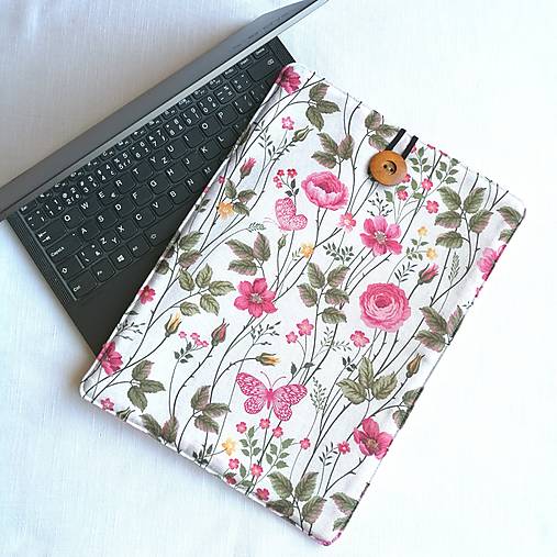  - Puzdro Ružová záhrada na 14" notebook - 14471643_