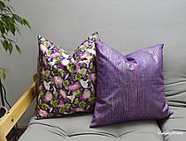 Úžitkový textil - vankúše-fialová dúha-2ks - 14470332_