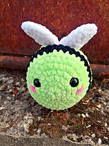 Hračky - Plyšové háčkované včielky-stredné - 14474198_