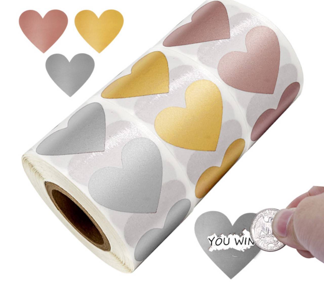 NA102 Nálepka srdiečko 2,5 cm 