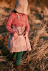 Detské oblečenie - Ľanová sukňa s maxi vreckom -rôzne odtiene - 14472941_
