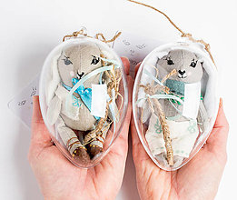 Hračky - Veľkonočný zajačik vo vajíčku - 14473988_