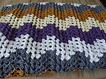 Úžitkový textil - háčkovaná deka, prikrývka - vlny - 14475563_