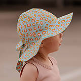 Detské čiapky - Detský klobúk leo mint - 14478595_