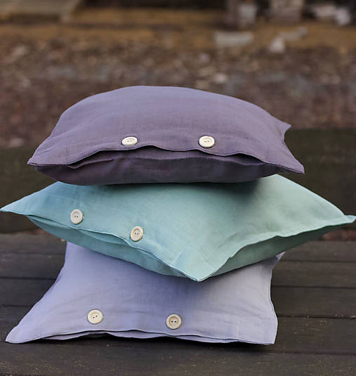 Úžitkový textil - Ľanová obliečka na vankúš - 14480387_