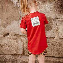 Detské oblečenie - tričko red organic - all eyes on me - 14482691_