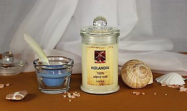 Svietidlá a sviečky - Sójová sviečka - NIVEA, Vanilkové mlieko, Clear crystal - 14481322_