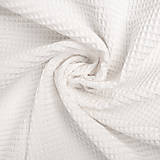 100 % vaflová bavlna biela, šírka 150 cm
