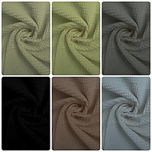 Textil - 100 % vaflová bavlna (chladné odtiene), šírka 150 cm - 14484536_