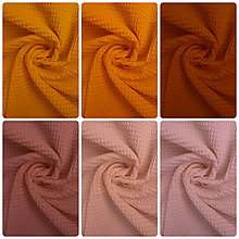 Textil - 100 % vaflová bavlna (hrejivé odtiene), šírka 150 cm - 14484544_