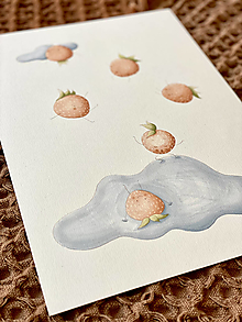 Grafika - V jahodovej nálade - Print | Ilustrácia - 14486460_