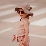 Detské oblečenie - Detské tielko rebrované - nude pink - 14484216_