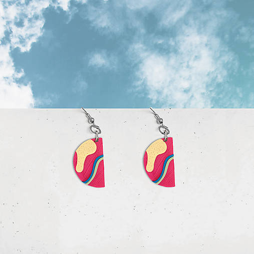 Náušnice - Sladká krajina - náušnice - 14485463_