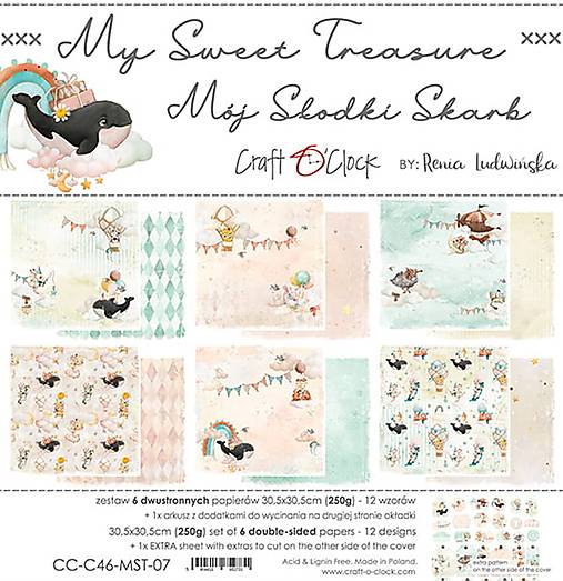 - Scrapbook papier My Sweet Treasure 12 x 12 - 14488604_