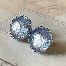 Náušnice - Shimmering Stainless Steel Stud Earrings / Trblietavé náušnice z chirurgickej ocele (č.3) - 14488450_