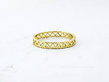 Prstene - 585/1000 zlatý prsteň srdiečka - 14487933_
