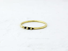 Prstene - 585/1000 zlatý decentný prsteň - 14487862_