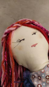Hračky - Madlenka, textilná bábika - 14487997_