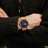 Náramky - Drevené hodinky Barista Espresso Leather - 14488103_