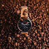  - Drevené hodinky Barista Espresso Leather - 14488105_