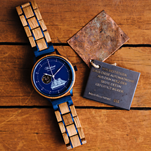 Náramky - Drevené hodinky Seute Deern Blue - 14488020_