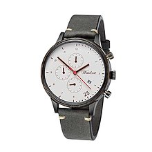 Náramky - Drevené hodinky Barista Bianco Leather - 14488131_