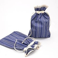 Úžitkový textil - Vrecko na bylinky modré 20x29 - 14488900_