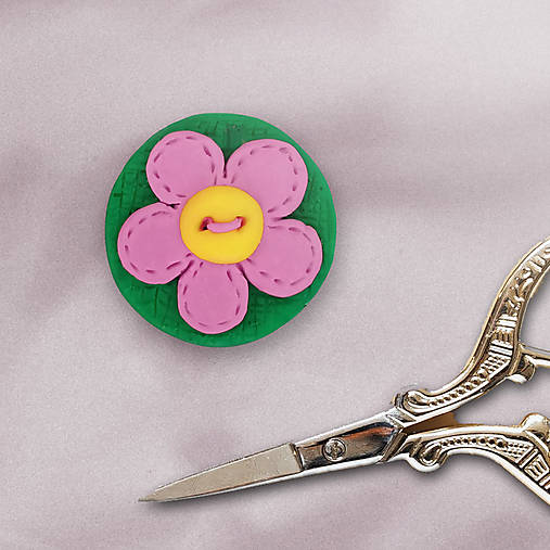 Brošne - Kvet jak vyšitý – brošňa - 14492109_