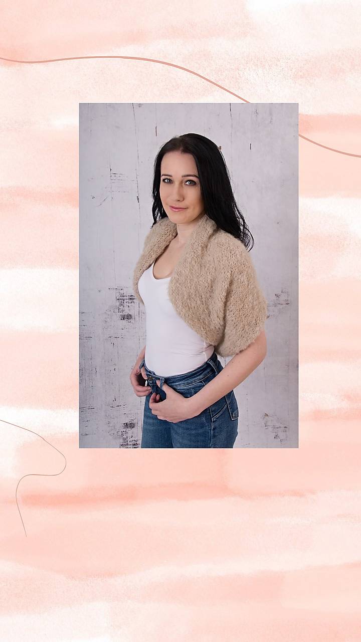 2v1 - bolerko a šála Christne - alpaca, vlna