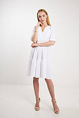 Šaty - Mušelínové šaty biele Eliška - 14494856_