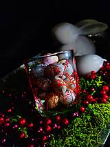 Svietidlá - Maľovaný sklenený svietnik - Spievajúci les - 14494979_