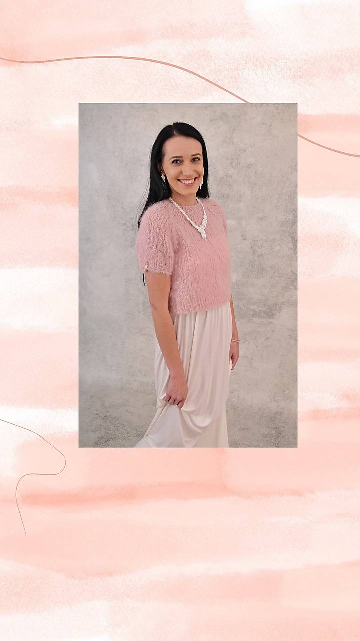 Romantický svetrík Lorelai (alpaca, vlna)