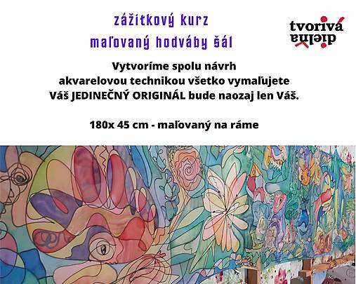 Kurzy - Kurz maľovanie na hodváb - ŠÁL - 14497018_