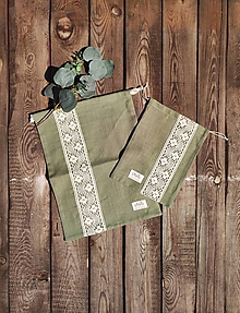 Úžitkový textil - Ľanové ekologické vrecúška (rôzne farby) - 14496798_