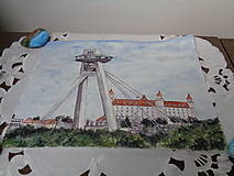 Obrazy - Bratislavské UFO...(akvarel) - 14499386_