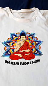 Topy, tričká, tielka - Meditujúci Budha - 14497815_
