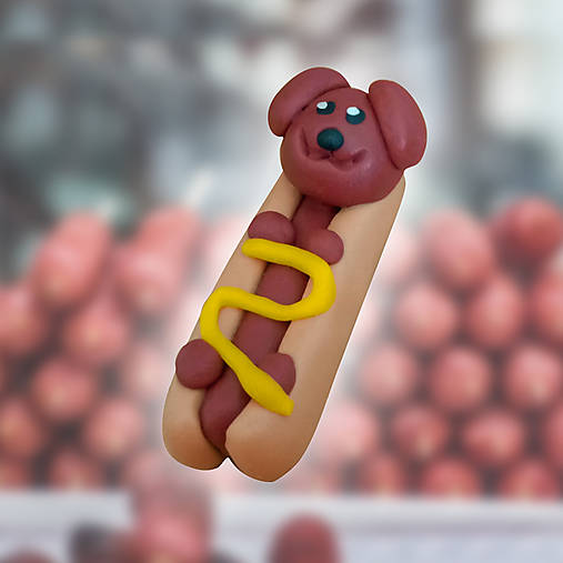 Kľúčenky - HOT DOG kľúčenka - 14499945_