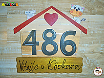 Tabuľky - Menovka - domček - 14502635_