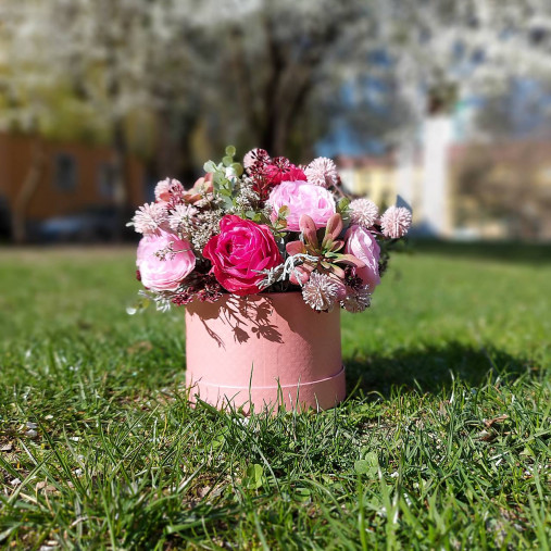 Kvetinový box "pinky"