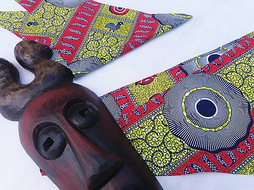 Šatky - AFRICKÝ ŠÁTEK ZELENÝ - PERLIČKY DĚTSKÝ - 14500449_