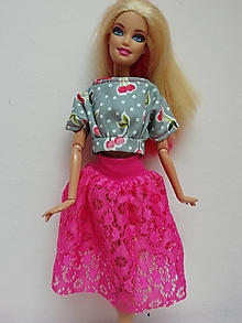 Hračky - Čipkova sukňa pre Barbie - 14505687_