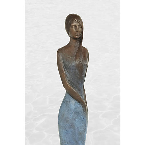 Dievča - Voda - bronzová socha - originál - limitovaná edícia - 104 cm