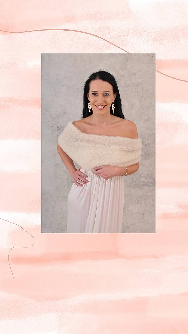 Svadobný tunelový pléd Sofia (alpaca)