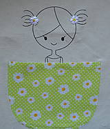 Iné oblečenie - Zásterka Dievčatko v zelenom vrecku - 14508310_