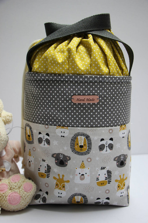 Úložné priestory & Organizácia - Textilní košík Zvířátka - 14507999_