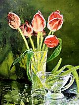 Obrazy - Zátišie tulipánov. - 14506993_