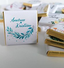 Darčeky pre svadobčanov - Svadobná mini čokoládka - 14506843_